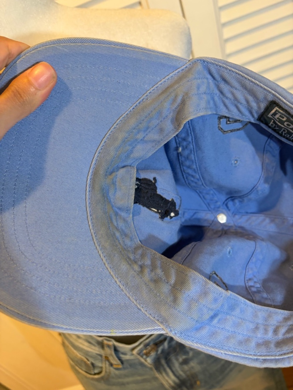 Polo by Ralph Lauren Light Blue Polo Player Baseball Cap - Picture 5 of 7